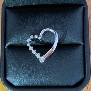 White Gold Diamond Heart Pendant